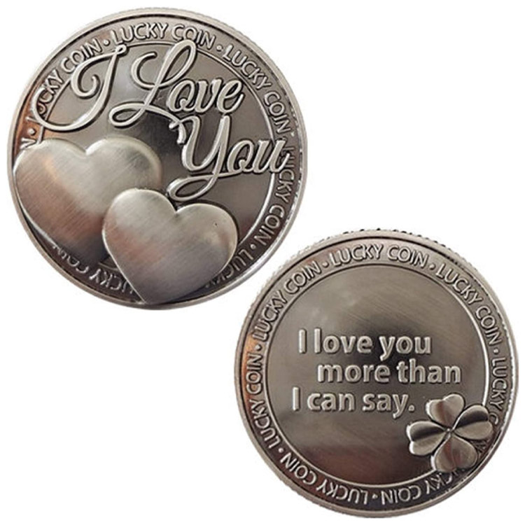 Parole personalizzate Romance Couple Collection Regali d'arte Souvenir Coin