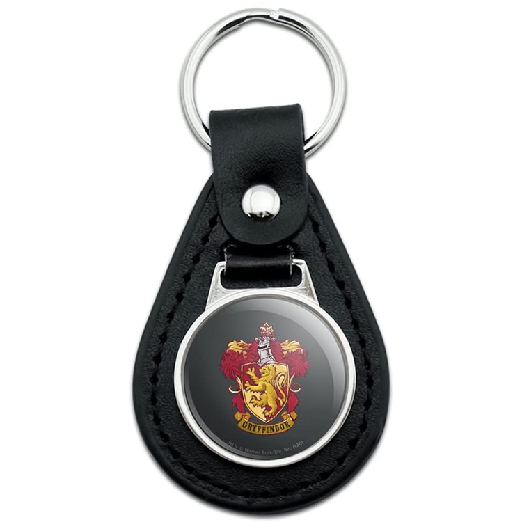 Portachiavi personalizzato HARRY POTTER Grifondoro School Crest Peltro