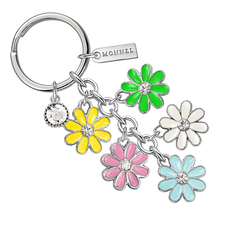 Charms borsa fiore personalizzato donna accessori borsa portachiavi smaltati