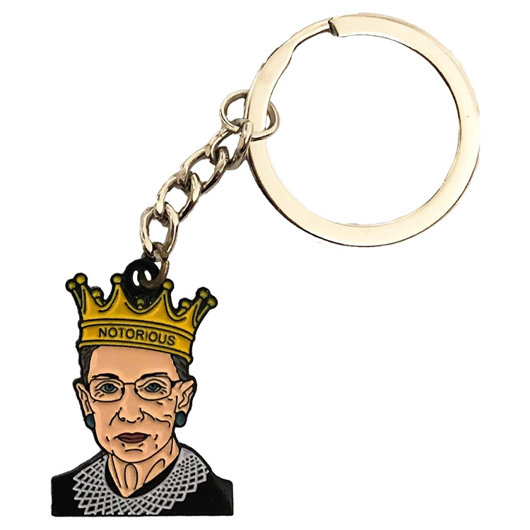 Portachiavi Ruth Bader Ginsburg personalizzato Famigerato portachiavi RBG