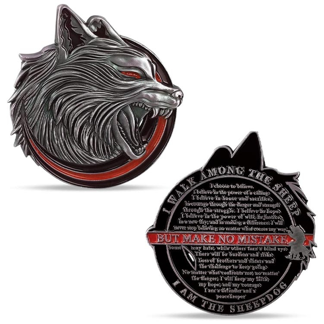 Regalo militare della linea blu sottile della moneta della sfida della polizia personalizzata