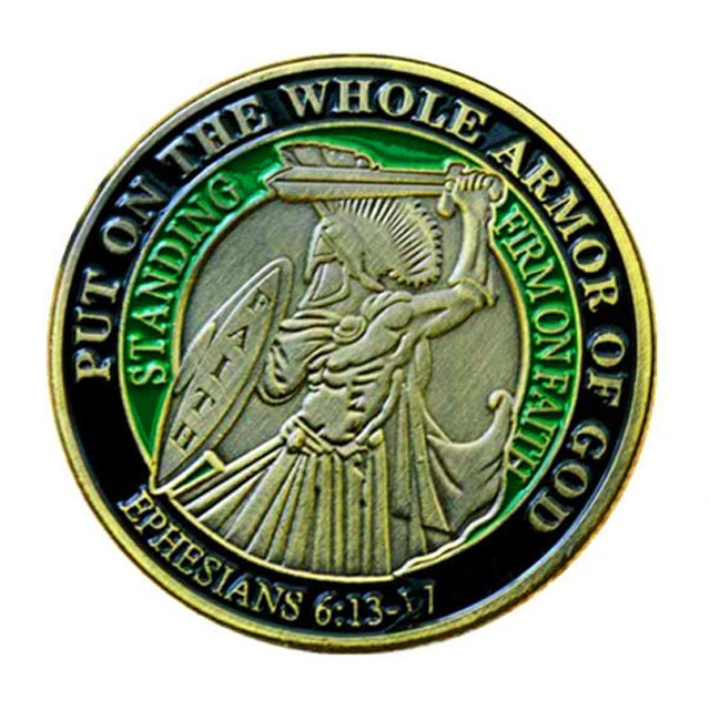 Medaglione del collezionista di monete della sfida 3D con smalto personalizzato