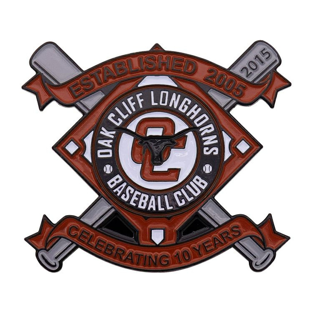 Spilla da bavero per guanto in pelle e pipistrello smaltato da baseball personalizzato in metallo