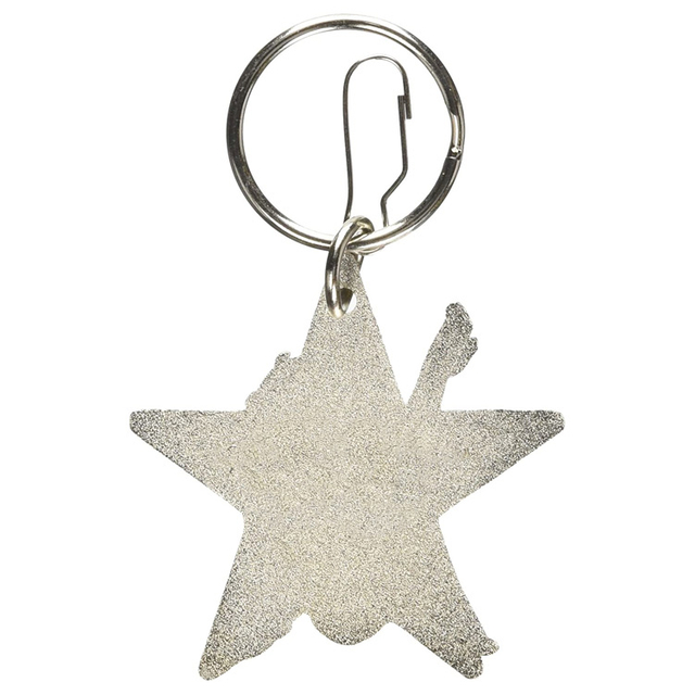 Portachiavi personalizzato Betty Boop Star smaltato rosso e nero