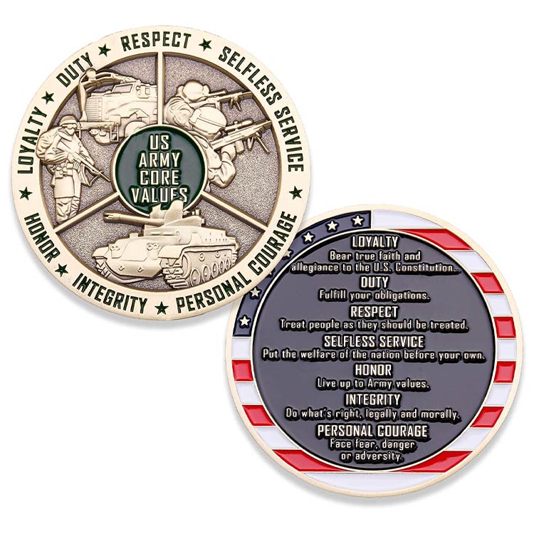 Moneta personalizzata US Air Force Challenge Colorized F-35 Lightning II Fighter Jet Military Coin